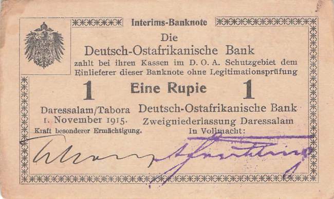 1 Rupie 1915 R Drewsen